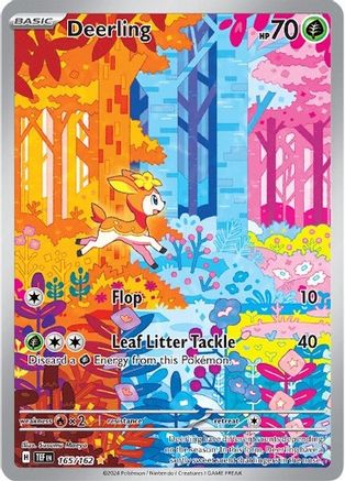 POKEMON TCG - Deerling 165/162 SV05 Temporal Forces - Illustration Rare
