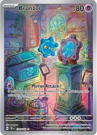 POKEMON TCG - Bronzor 170/162 SV05 Temporal Forces - Illustration Rare