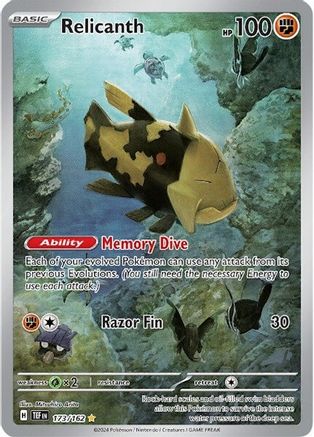 POKEMON TCG - Relicanth 173/162 SV05 Temporal Forces - Illustration Rare