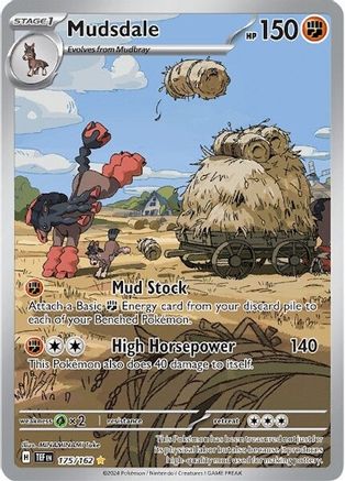 POKEMON TCG - Mudsdale 175/162 SV05 Temporal Forces - Illustration Rare