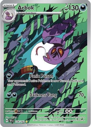 POKEMON TCG - Arbok 176/162 SV05 Temporal Forces - Illustration Rare