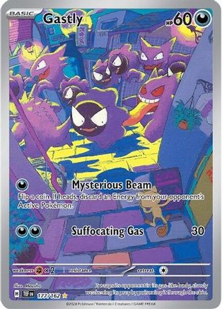 POKEMON TCG - Gastly 177/162 SV05 Temporal Forces - Illustration Rare