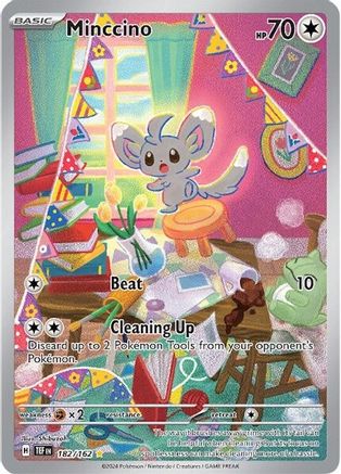 POKEMON TCG - Minccino 182/162 SV05 Temporal Forces - Illustration Rare