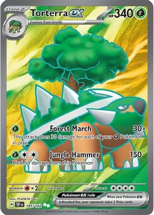POKEMON TCG - Torterra ex 185/162 SV05 Temporal Forces - Ultra Rare