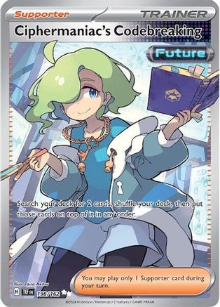 POKEMON TCG - Ciphermaniac's Codebreaking 198/162 SV05 Temporal Forces - Ultra Rare