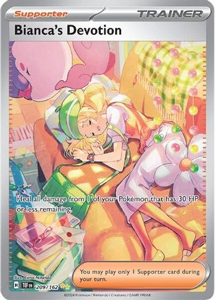 POKEMON TCG - Bianca's Devotion 209/162 SV05 Temporal Forces - Special Illustration Rare