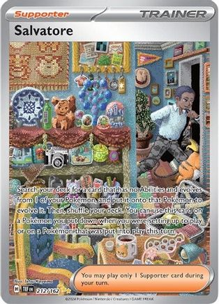 POKEMON TCG - Salvatore 212/162 SV05 Temporal Forces - Special Illustration Rare