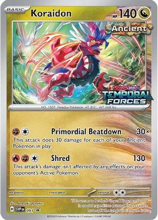 POKEMON TCG - Koraidon 091 SV Scarlet & Violet Promo Cards - Promo
