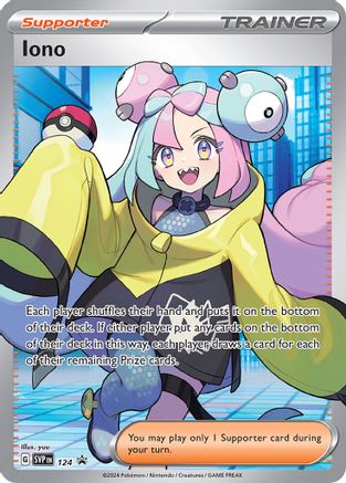 POKEMON TCG - Iono 124 SV Scarlet & Violet Promo Cards - Promo
