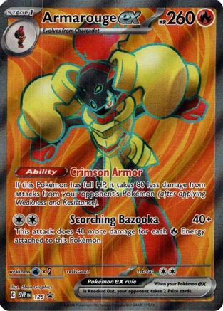 POKEMON TCG - Armarouge ex 125 SV Scarlet & Violet Promo Cards - Promo