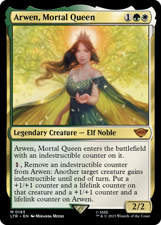 MAGIC: THE GATHERING  - Arwen, Mortal Queen (LTR-193) - The Lord of the Rings: Tales of Middle-earth