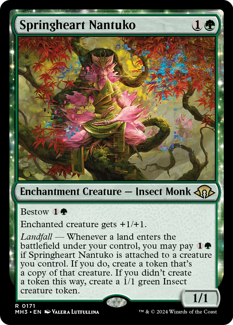 MAGIC: THE GATHERING  - Springheart Nantuko (MH3-171) - Modern Horizons 3: (enchantment)