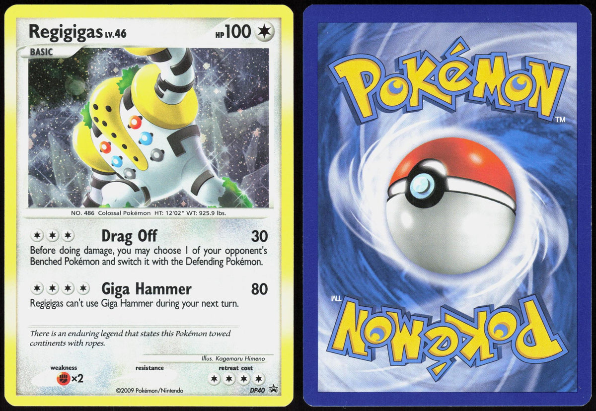 REGIGIGAS DP40 DIAMOND AND PEARL PROMOS POKEMON PROMO HOLO LP