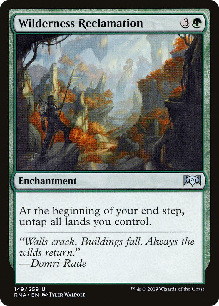 MAGIC: THE GATHERING  - Wilderness Reclamation (RNA-149) - Ravnica Allegiance Foil