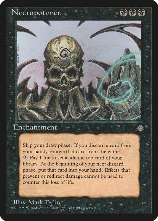 MAGIC: THE GATHERING  - Necropotence (ICE-042) - Ice Age