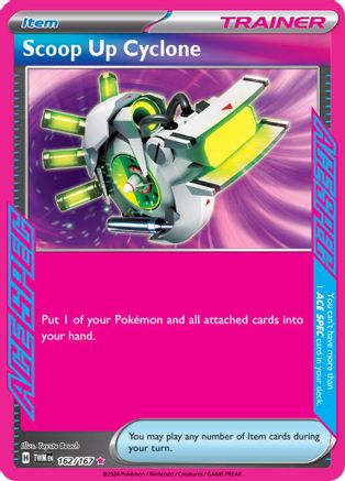 POKEMON TCG - Scoop Up Cyclone 162/167 SV06 Twilight Masquerade - ACE SPEC Rare