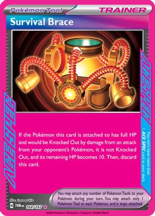 POKEMON TCG - Survival Brace 164/167 SV06 Twilight Masquerade - ACE SPEC Rare