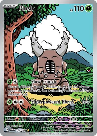 POKEMON TCG - Pinsir 168/167 SV06 Twilight Masquerade - Illustration Rare