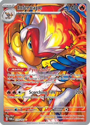 POKEMON TCG - Infernape 173/167 SV06 Twilight Masquerade - Illustration Rare