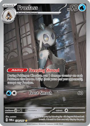 POKEMON TCG - Froslass 174/167 SV06 Twilight Masquerade - Illustration Rare
