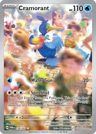 POKEMON TCG - Cramorant 176/167 SV06 Twilight Masquerade - Illustration Rare