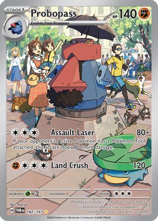 POKEMON TCG - Probopass 182/167 SV06 Twilight Masquerade - Illustration Rare
