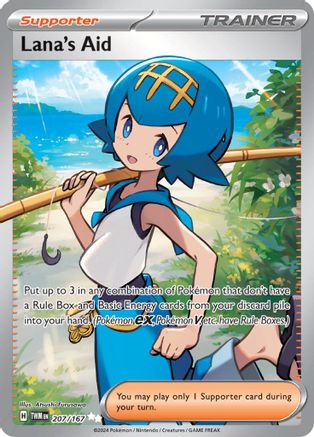 POKEMON TCG - Lana's Aid 207/167 SV06 Twilight Masquerade - Ultra Rare