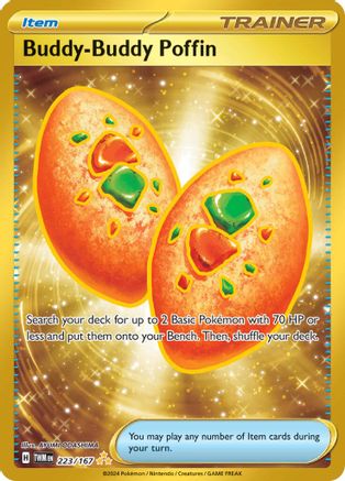 POKEMON TCG - Buddy-Buddy Poffin 223/167 SV06 Twilight Masquerade - Hyper Rare