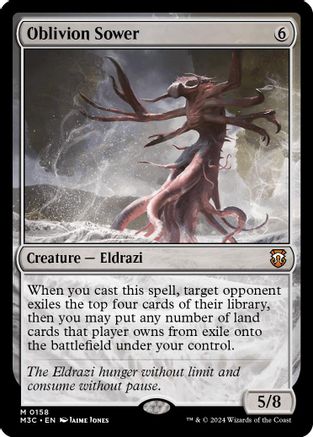 MAGIC: THE GATHERING  - Oblivion Sower (Ripple Foil) (M3C-158) - Modern Horizons 3 Commander Foil