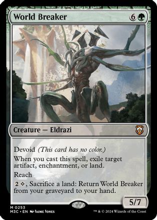 MAGIC: THE GATHERING  - World Breaker (Ripple Foil) (M3C-253) - Modern Horizons 3 Commander Foil