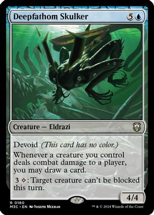 MAGIC: THE GATHERING  - Deepfathom Skulker (Ripple Foil) (M3C-180) - Modern Horizons 3 Commander Foil
