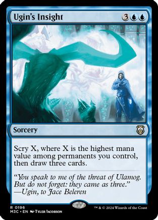 MAGIC: THE GATHERING  - Ugin's Insight (Ripple Foil) (M3C-196) - Modern Horizons 3 Commander Foil