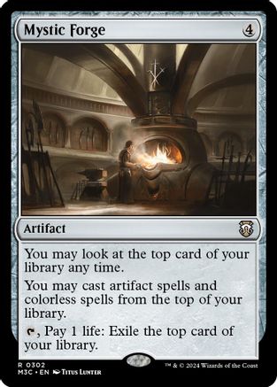 MAGIC: THE GATHERING  - Mystic Forge (Ripple Foil) (M3C-302) - Modern Horizons 3 Commander Foil