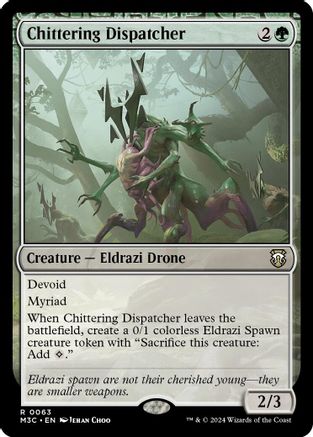 MAGIC: THE GATHERING  - Chittering Dispatcher (Ripple Foil) (M3C-063) - Modern Horizons 3 Commander Foil