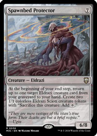 MAGIC: THE GATHERING  - Spawnbed Protector (Ripple Foil) (M3C-036) - Modern Horizons 3 Commander Foil