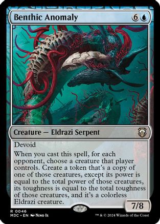 MAGIC: THE GATHERING  - Benthic Anomaly (Ripple Foil) (M3C-046) - Modern Horizons 3 Commander Foil