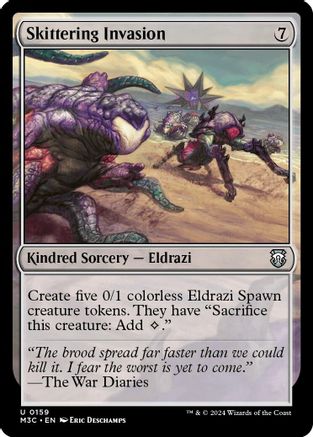 MAGIC: THE GATHERING  - Skittering Invasion (Ripple Foil) (M3C-159) - Modern Horizons 3 Commander Foil