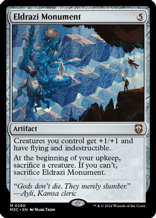 MAGIC: THE GATHERING  - Eldrazi Monument (Ripple Foil) (M3C-290) - Modern Horizons 3 Commander Foil