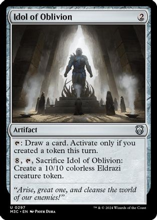 MAGIC: THE GATHERING  - Idol of Oblivion (Ripple Foil) (M3C-297) - Modern Horizons 3 Commander Foil