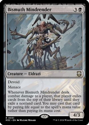 MAGIC: THE GATHERING  - Bismuth Mindrender (Ripple Foil) (M3C-051) - Modern Horizons 3 Commander Foil