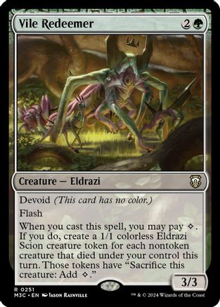 MAGIC: THE GATHERING  - Vile Redeemer (Ripple Foil) (M3C-251) - Modern Horizons 3 Commander Foil