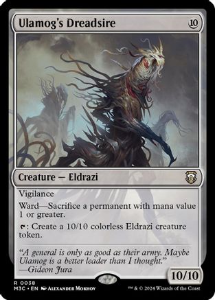 MAGIC: THE GATHERING  - Ulamog's Dreadsire (Ripple Foil) (M3C-038) - Modern Horizons 3 Commander Foil