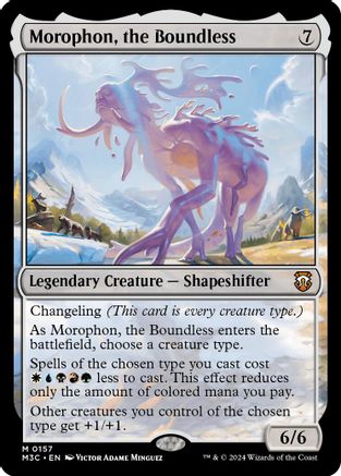 MAGIC: THE GATHERING  - Morophon, the Boundless (Ripple Foil) (M3C-157) - Modern Horizons 3 Commander Foil