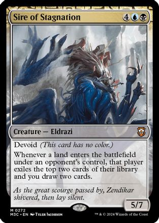 MAGIC: THE GATHERING  - Sire of Stagnation (Ripple Foil) (M3C-272) - Modern Horizons 3 Commander Foil