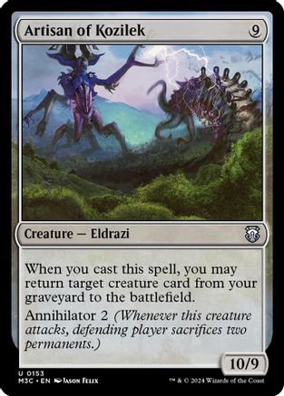 MAGIC: THE GATHERING  - Artisan of Kozilek (Ripple Foil) (M3C-153) - Modern Horizons 3 Commander Foil