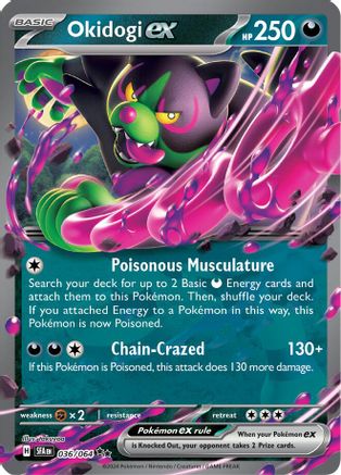 POKEMON TCG - Okidogi ex 036/064 SV Shrouded Fable - Double Rare