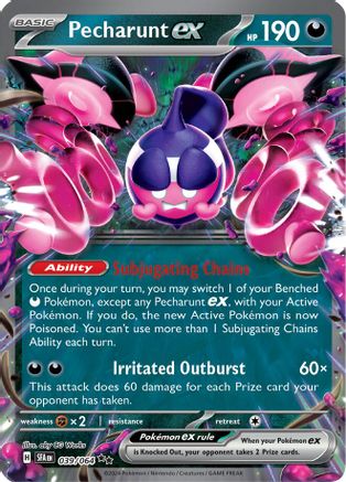 POKEMON TCG - Pecharunt ex 039/064 SV Shrouded Fable - Double Rare