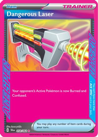 POKEMON TCG - Dangerous Laser 058/064 SV Shrouded Fable - ACE SPEC Rare