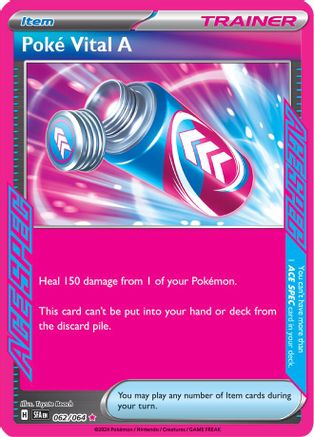 POKEMON TCG - Poke Vital A 062/064 SV Shrouded Fable - ACE SPEC Rare