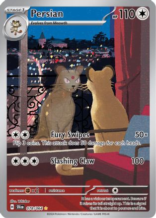 POKEMON TCG - Persian 078/064 SV Shrouded Fable - Illustration Rare